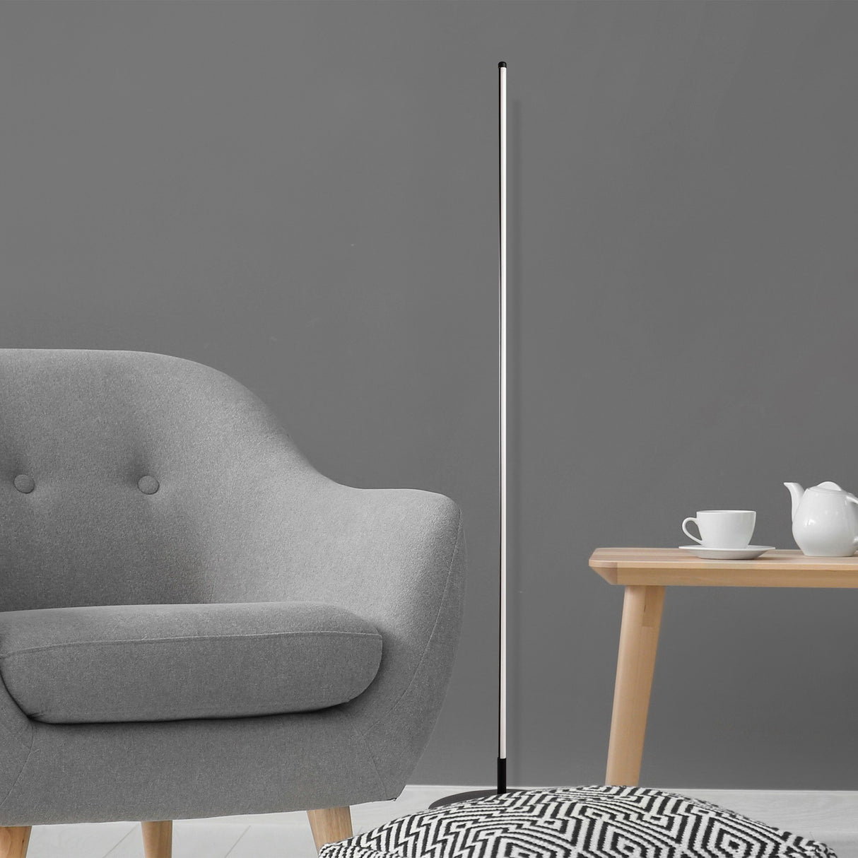 Black Metal Floor Lamp Sylvan