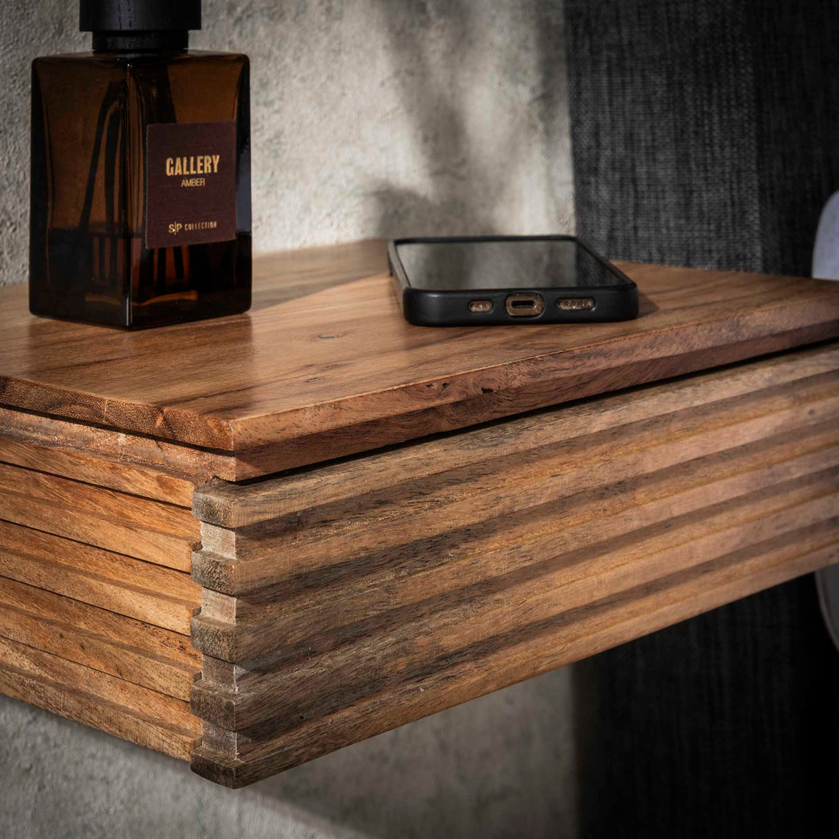 Avela XS Nightstand 1 drawer solid acacia set of 2