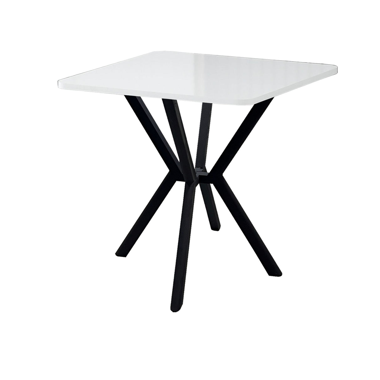 Elma dining table white 70 x 70 cm Melamine coated wood