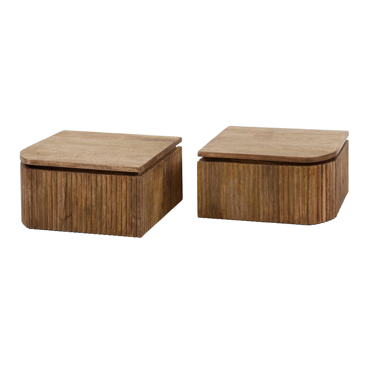 Floating Bedside Table Maria Set of 2 Mango Wood
