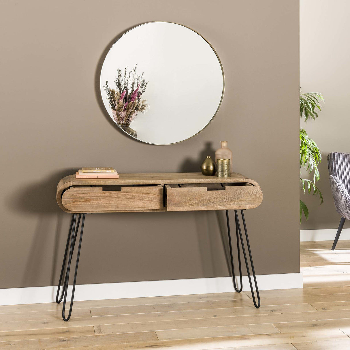 Dressing table Jasmine DH Interior Mango LxWxH 124x35x28 Mango wood Atmospheric photo detail