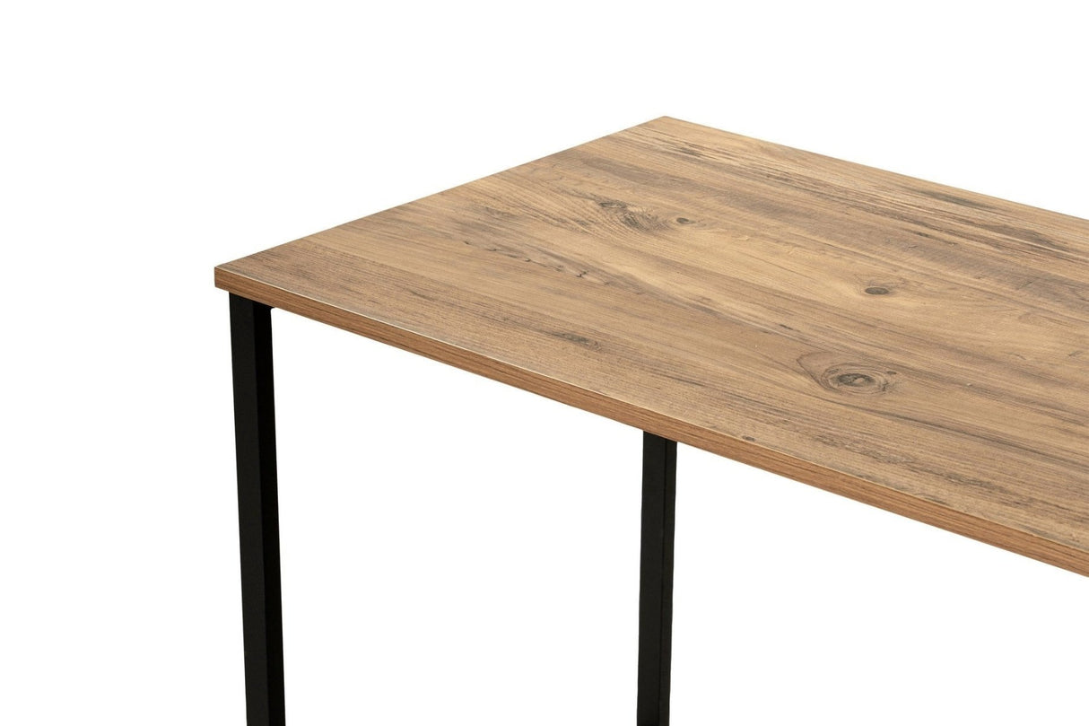 Bureaus - Studie bureau Twin Study Desk Melamine Atlantic Pine 240x60 Atlantic Pine Black - Dimehouse