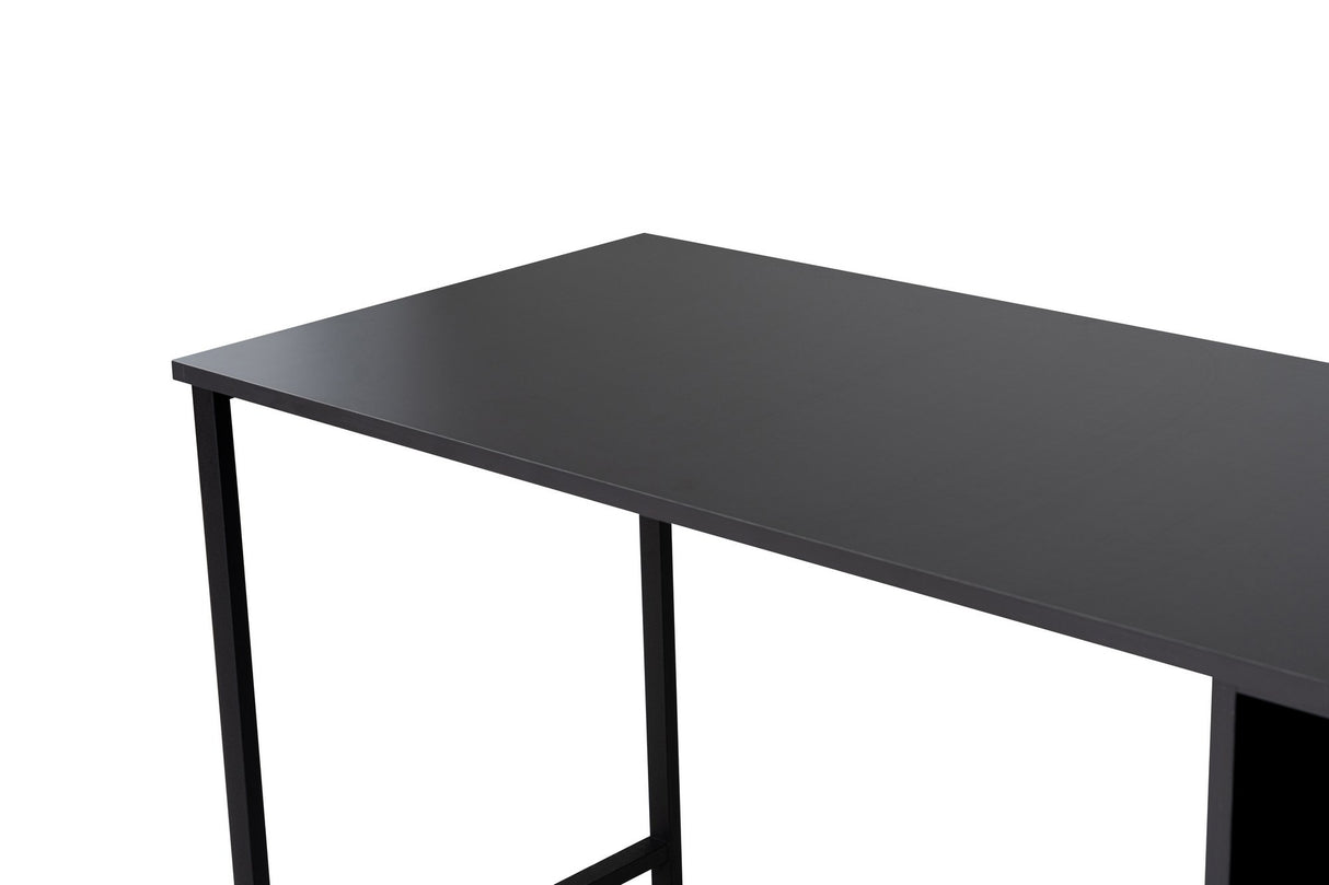 Bureaus - Bureau antraciet met zwart - 240x60 cm - Melamine - Twin - Dimehouse