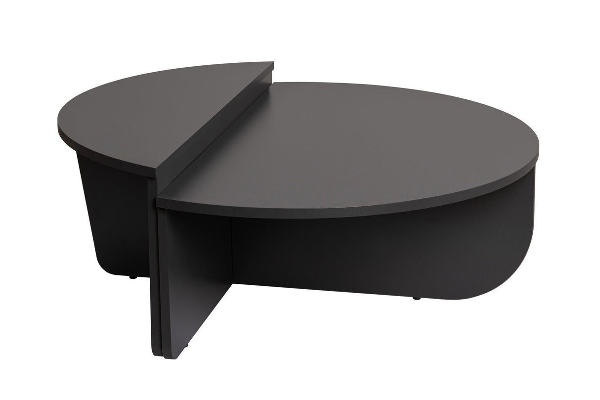 Round Coffee Table Anthracite Melamine 85 cm Orin