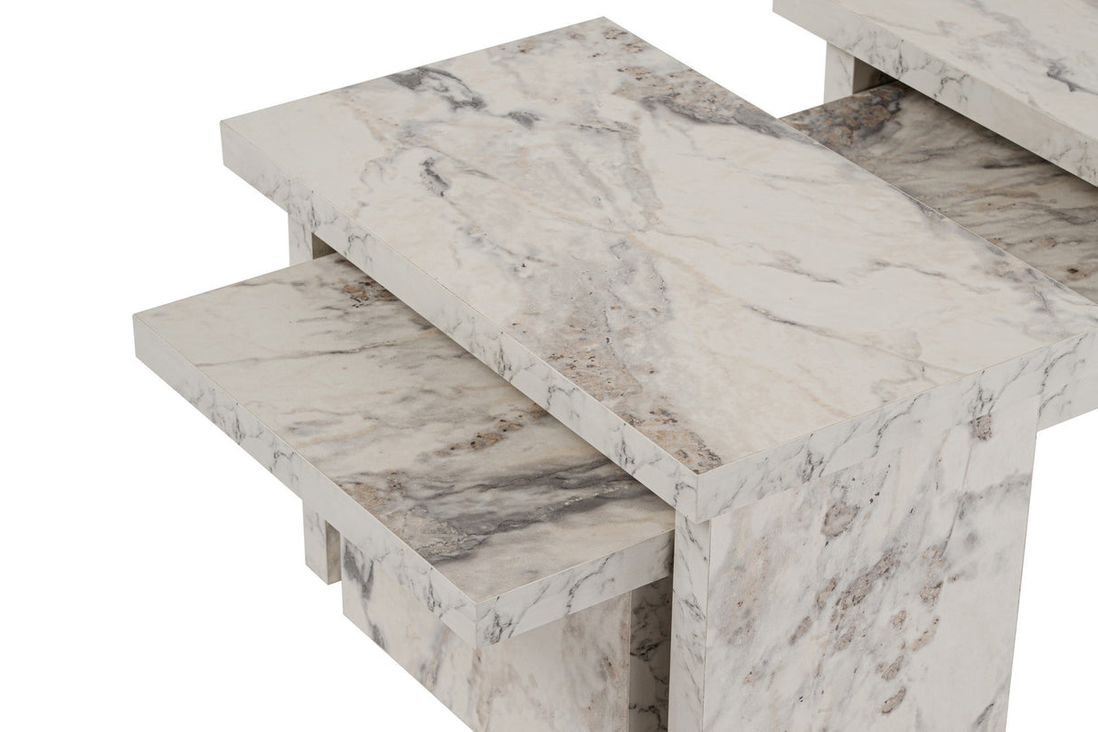 Marble Look Melamine Coffee Table Rebellion