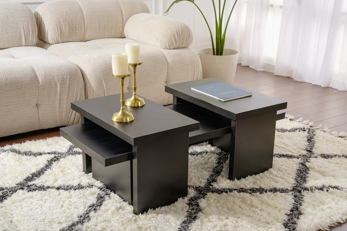 Black Melamine Coffee Table Rebellion