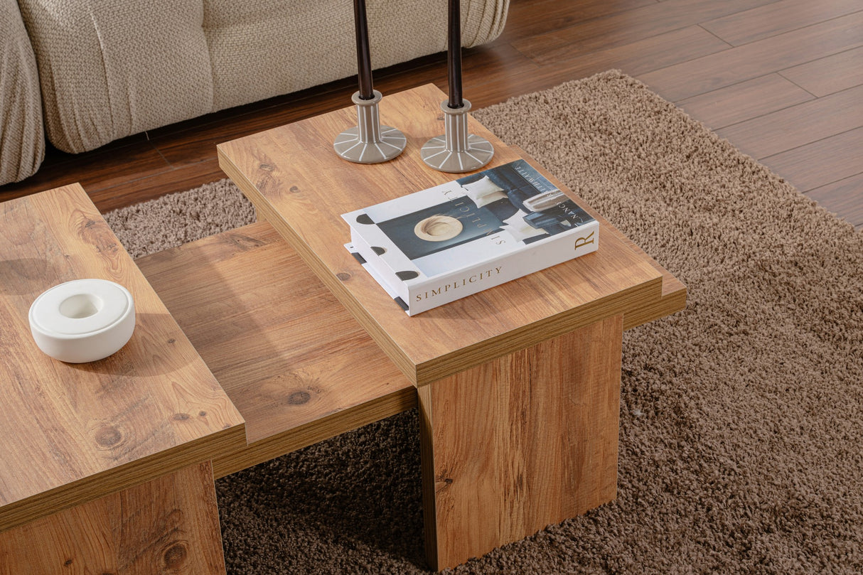 Coffee table Natural Pine look Melamine Rebellion