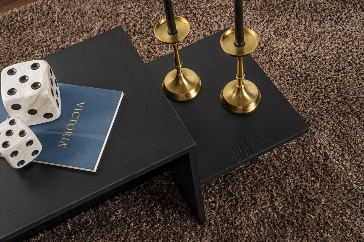 Black Melamine Eterna Coffee Table