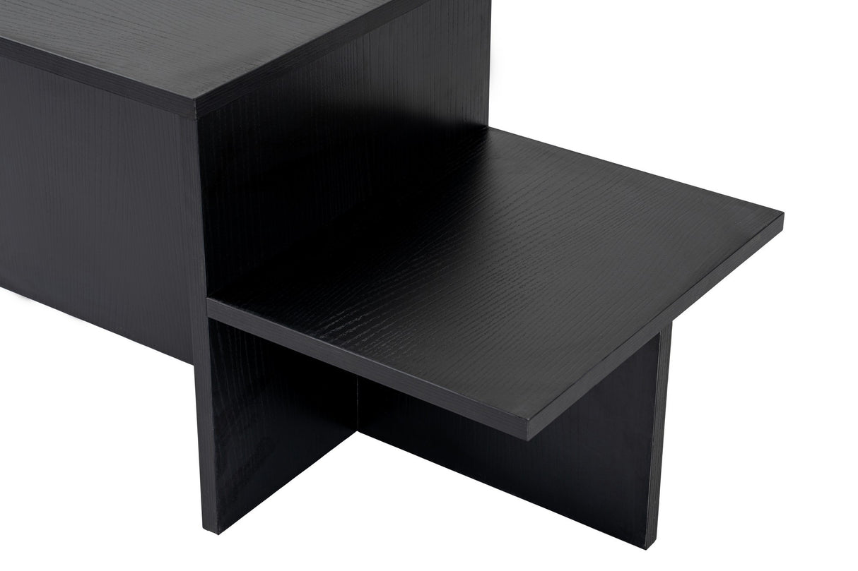 Black Melamine Eterna Coffee Table