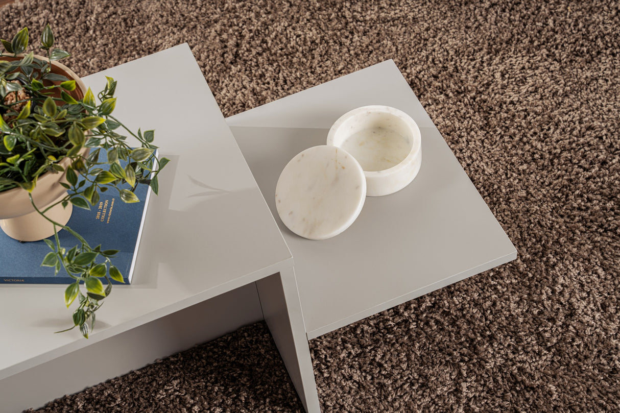 Gray Melamine Coffee Table Eterna