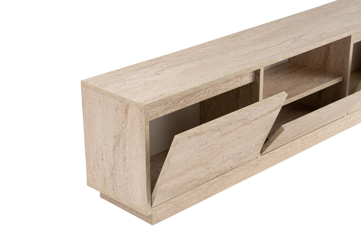 TV Cabinet Beige Melamine Flare 42x160x29.5 cm