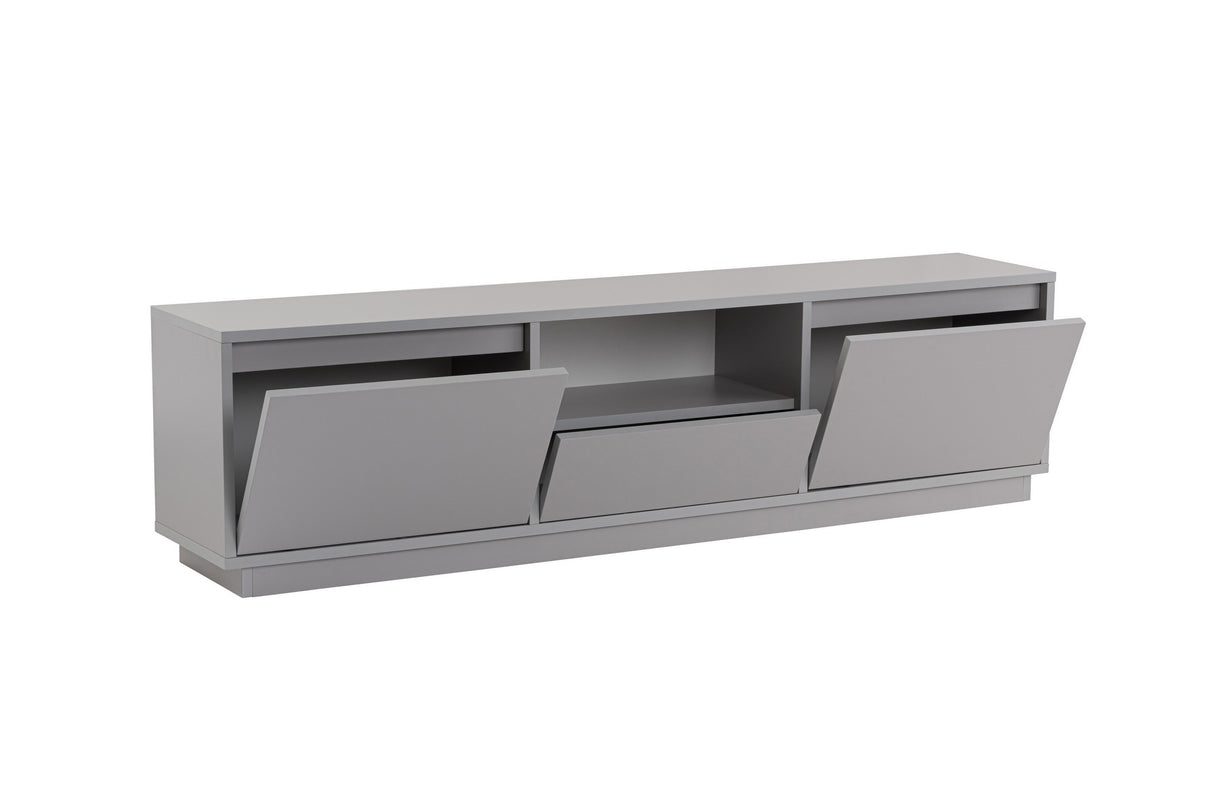 TV Furniture Gray Melamine Flare 42x160x29.5 cm