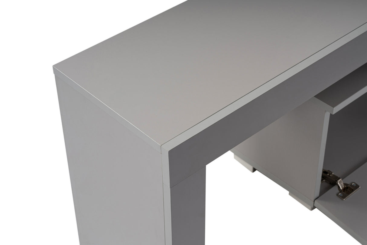 TV Cabinet Gray Melamine Vertex 50x180x31.3 cm