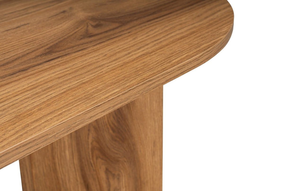 Oval Coffee Table Wood Look - 120x60