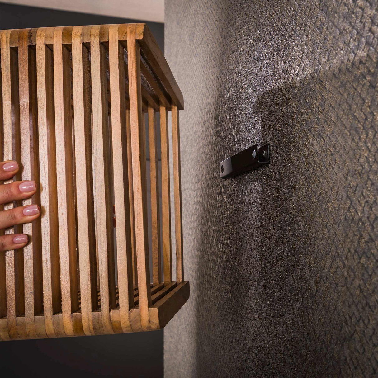 Wall shelf set of 3 Raoul Teak Wood