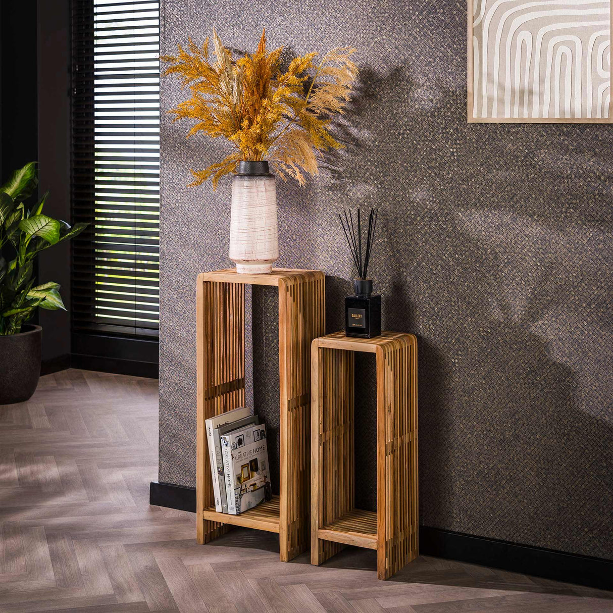 Side Table Set of 2 Raoul Teak Wood