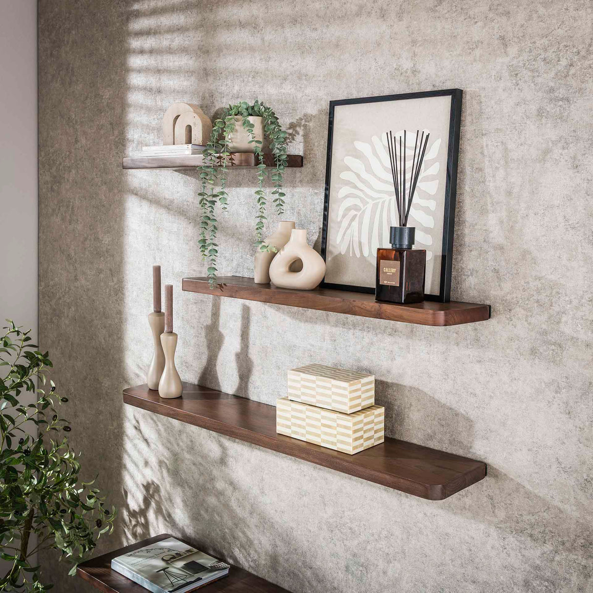 Wall Shelf Loft Acacia 120 cm - Drift Brown