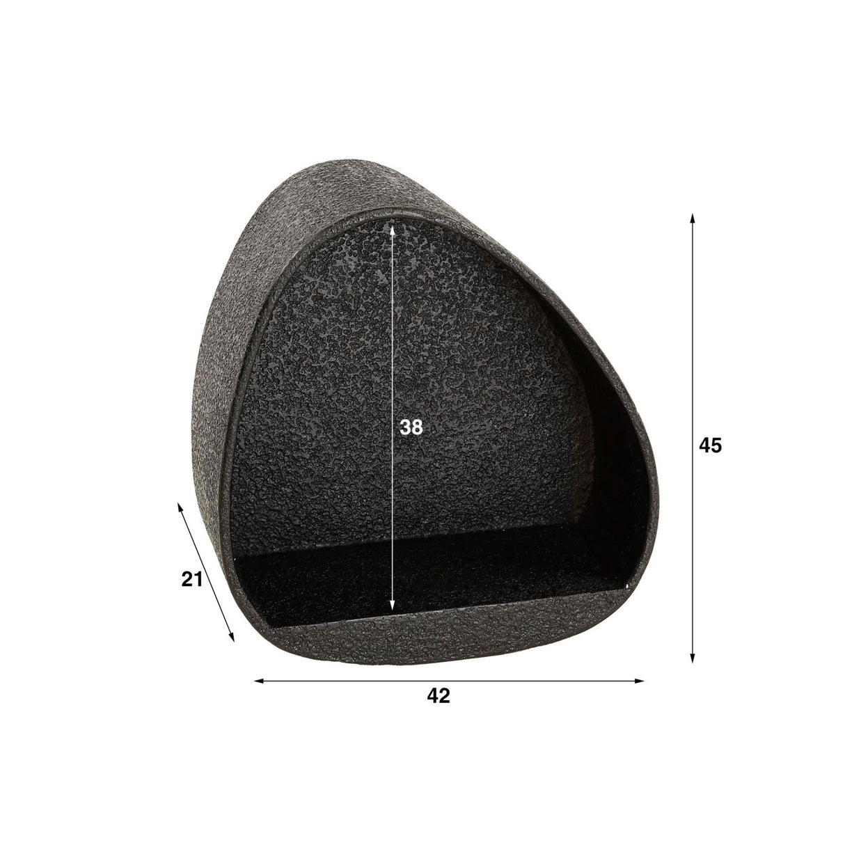 Wandscape Triangle metallic gray 42x21 cm Aeris