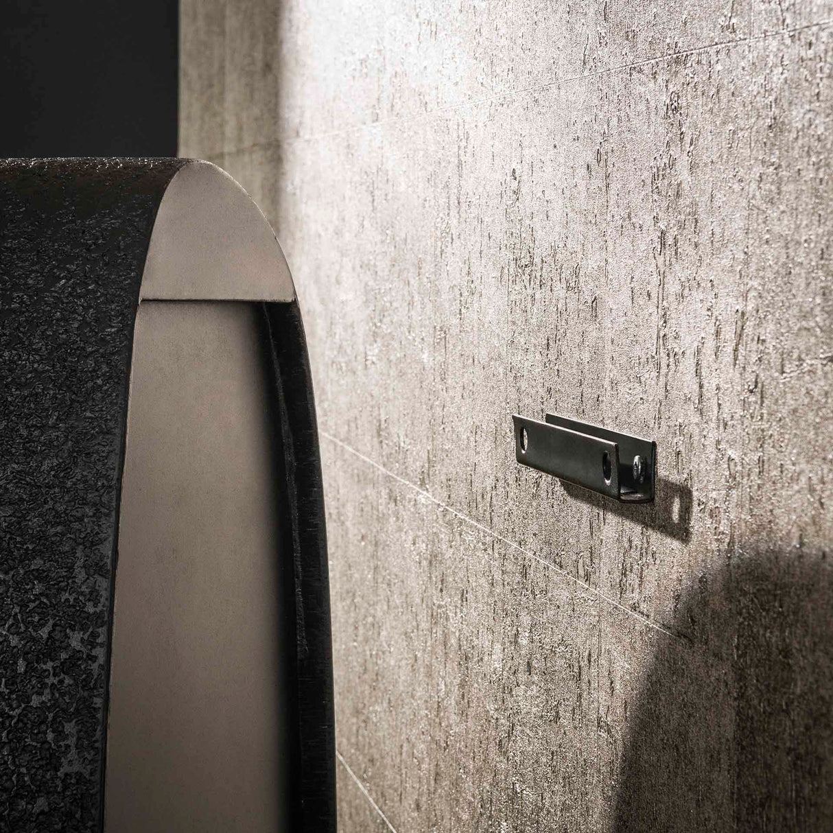 Wall shelf Wide Metallic Gray 44x21 cm Aeris