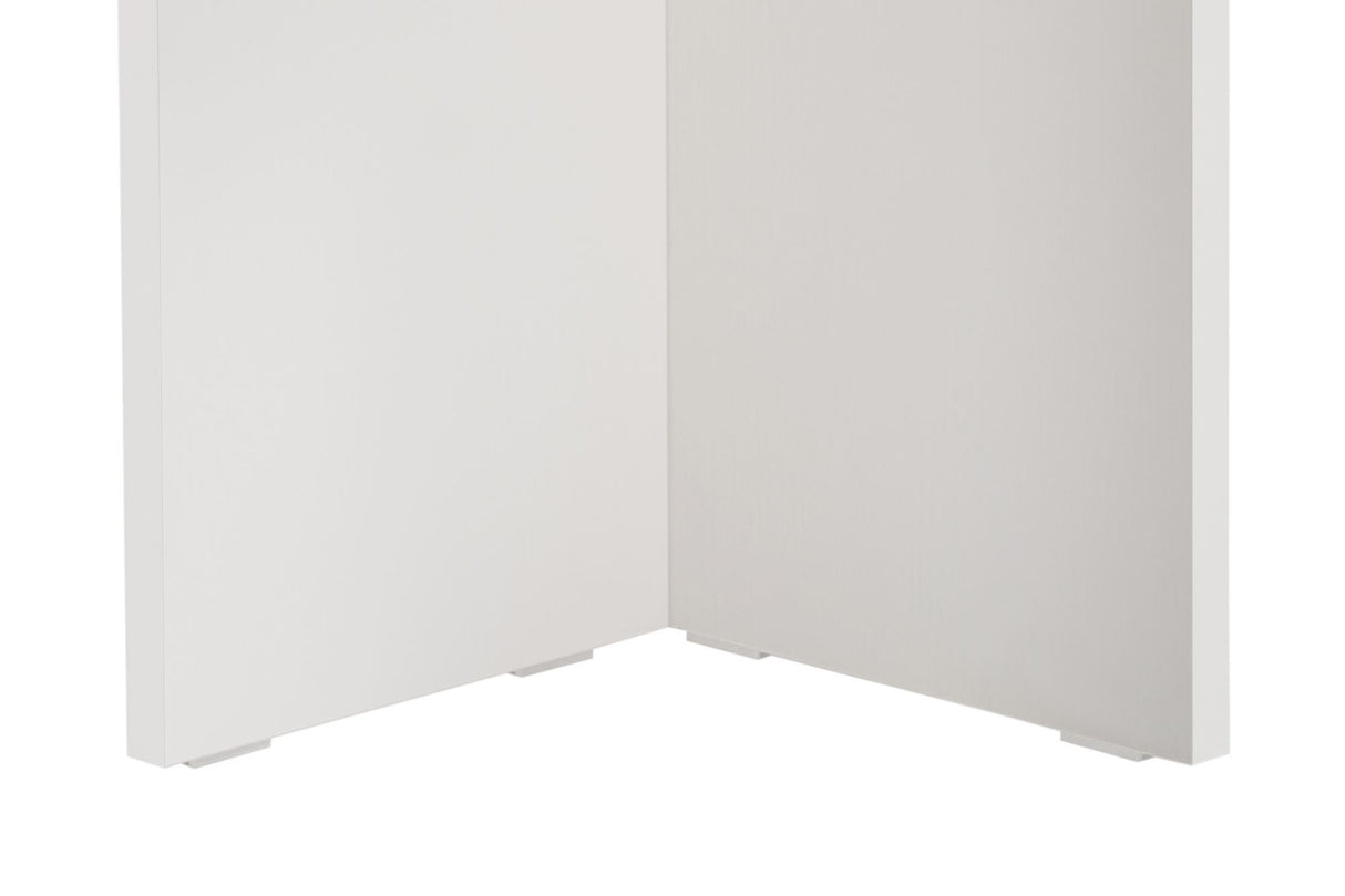 Oval dining table White melamine - Japandi - 180x89.5x75 cm - Sota