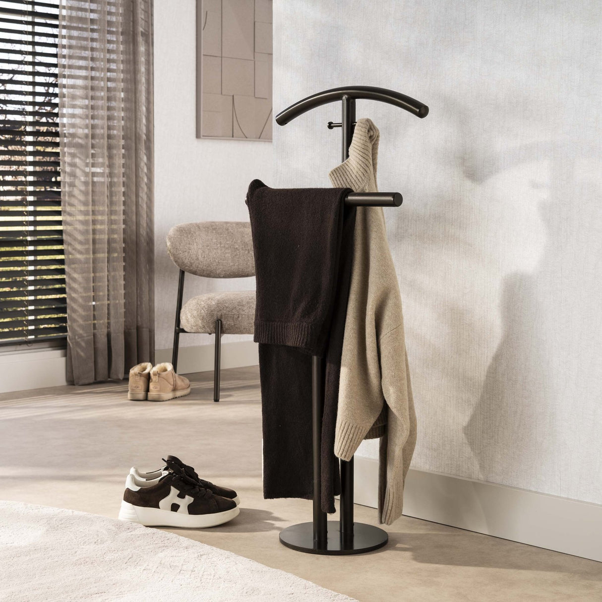 Rivo standing coat rack Drift brown