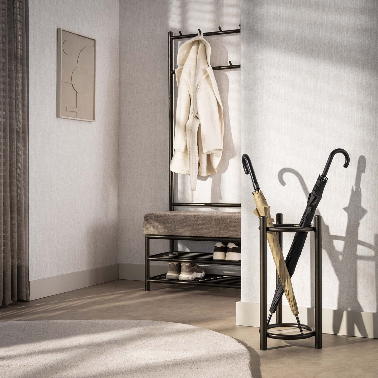 Orion Paraplubak Round Drift brown €30 H60