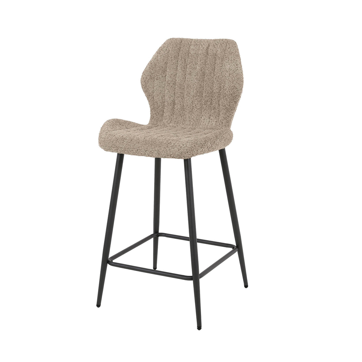 Set of 2 Mira Bouclé Sand Bar Stools
