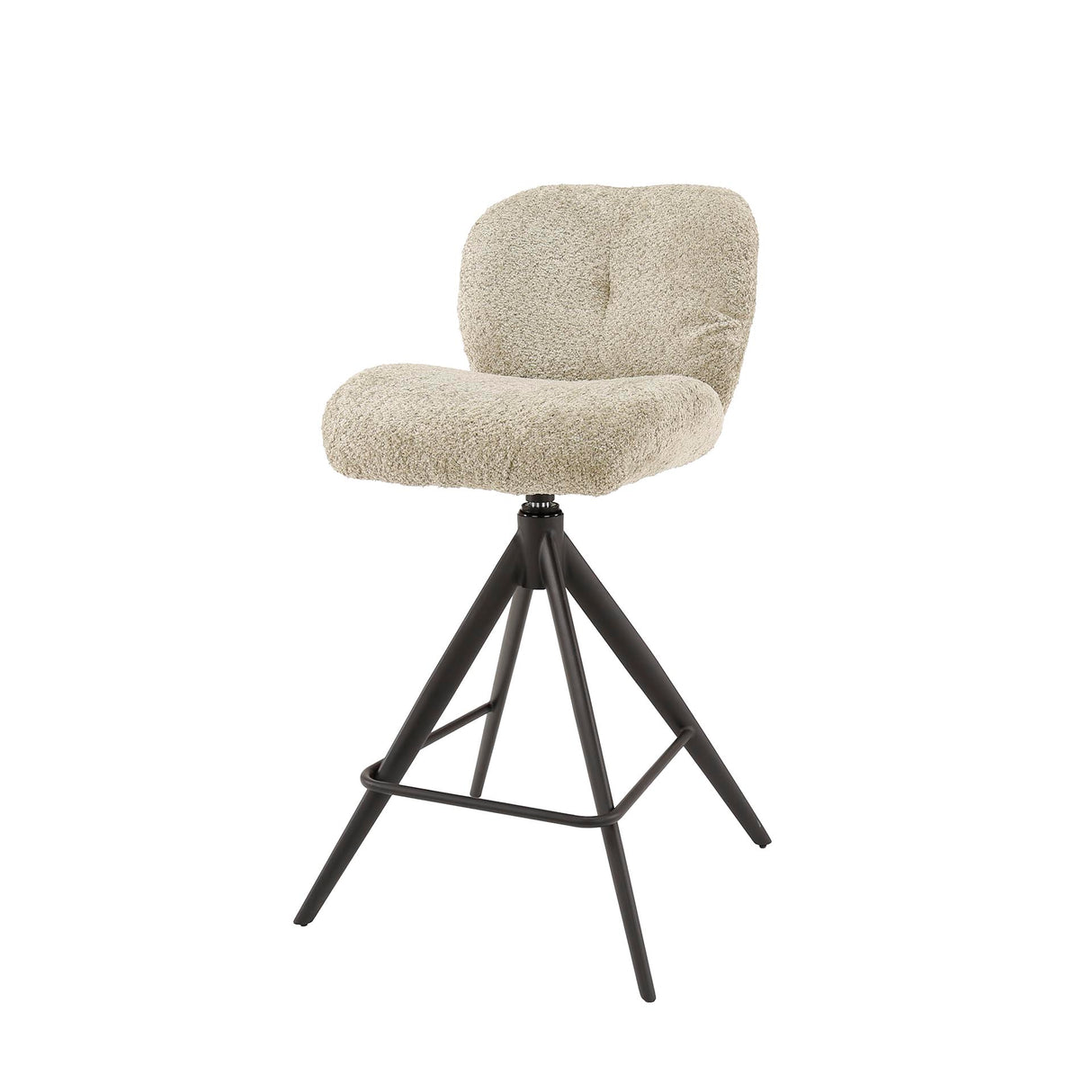 Set of 2 Lirio Bouclé Sand Bar Stools