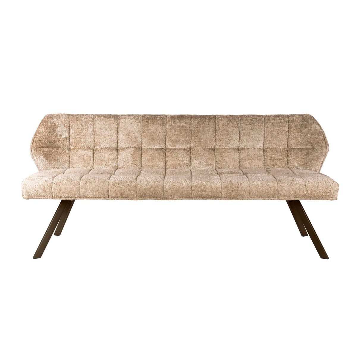 Dining room bench Raster bouclé sand brown