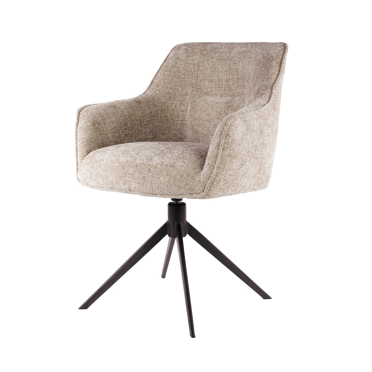 Dining chair Chia Rich Fabric Sand Swivel