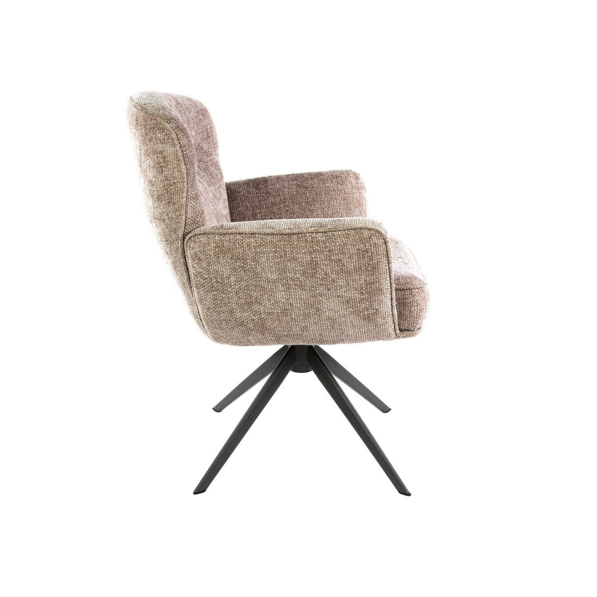 Set of 2 dining chairs Savona swivel Hoven rich sand