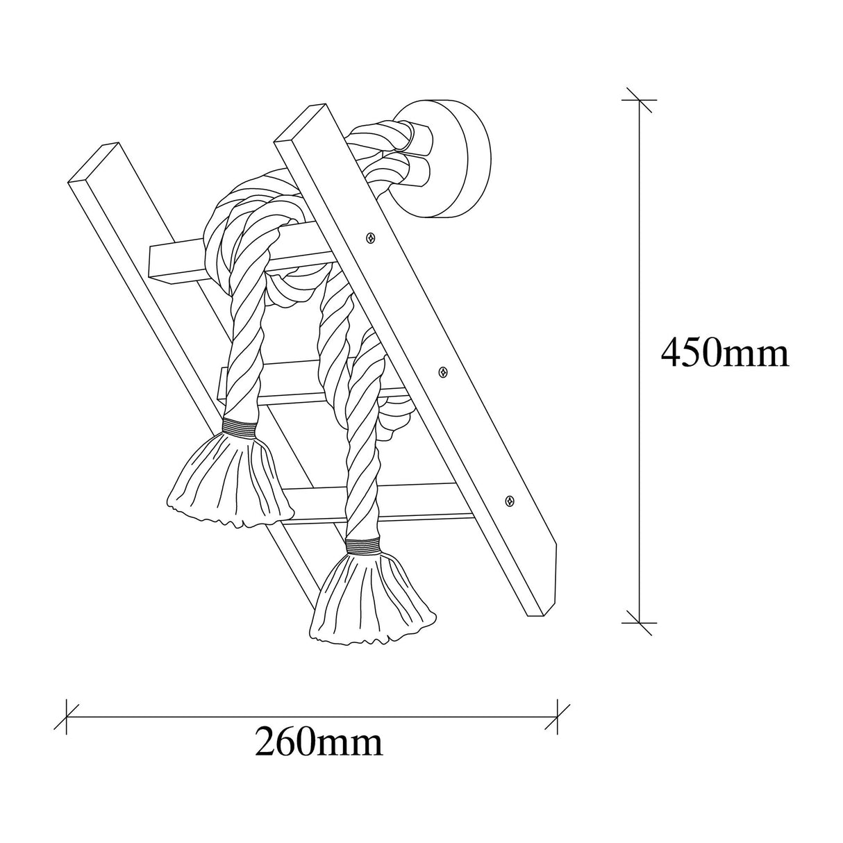 Wall lamp Natural Beech Wood Fjord