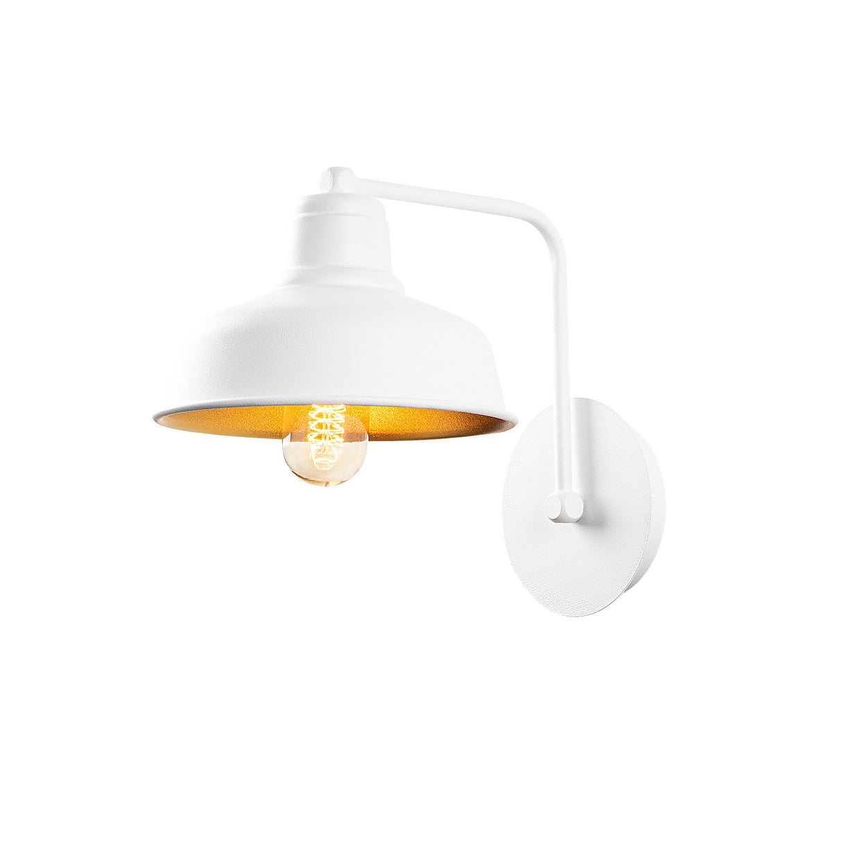 Wall Lamp White Metal Allure