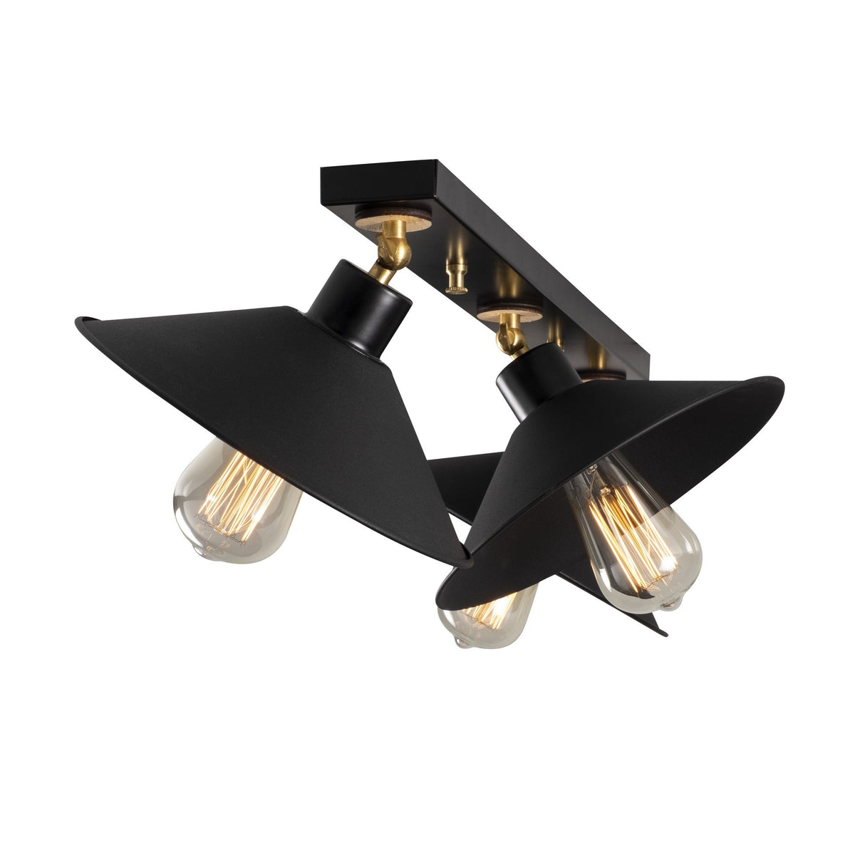 Pendant lamp 3-light Black Metal Allure