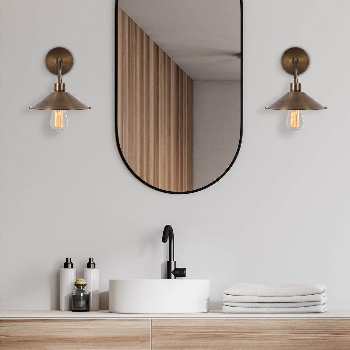 Bronze Metal Wall Lamp Allure