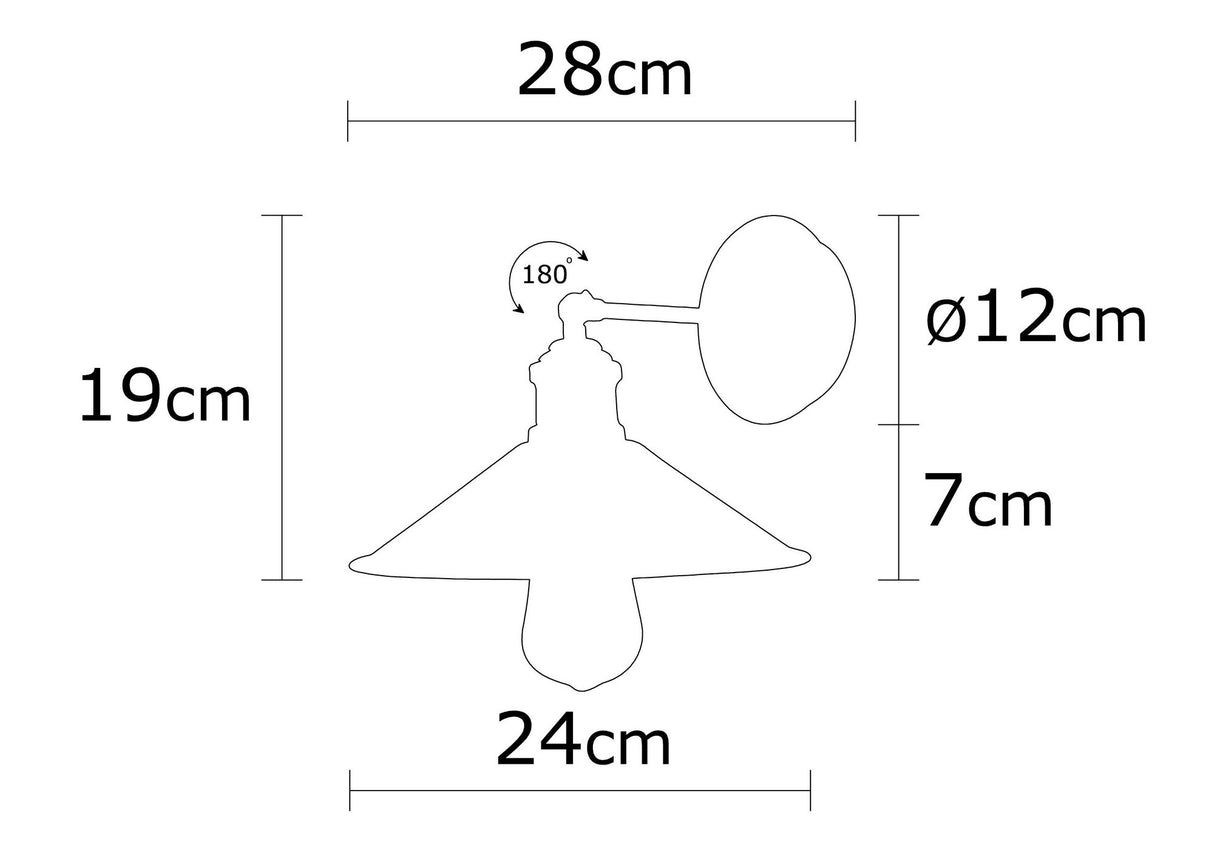 Bronze Metal Wall Lamp Allure