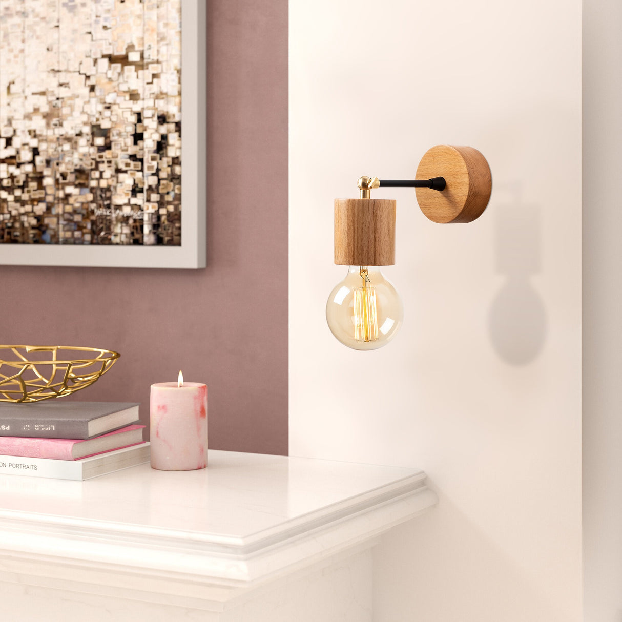 Wall lamp Natural Wood Vex