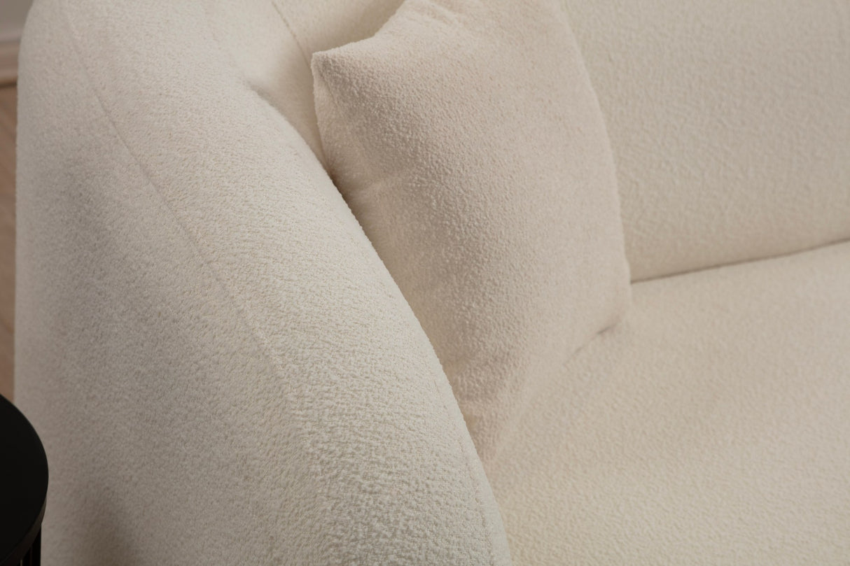2-seater bank asos cream