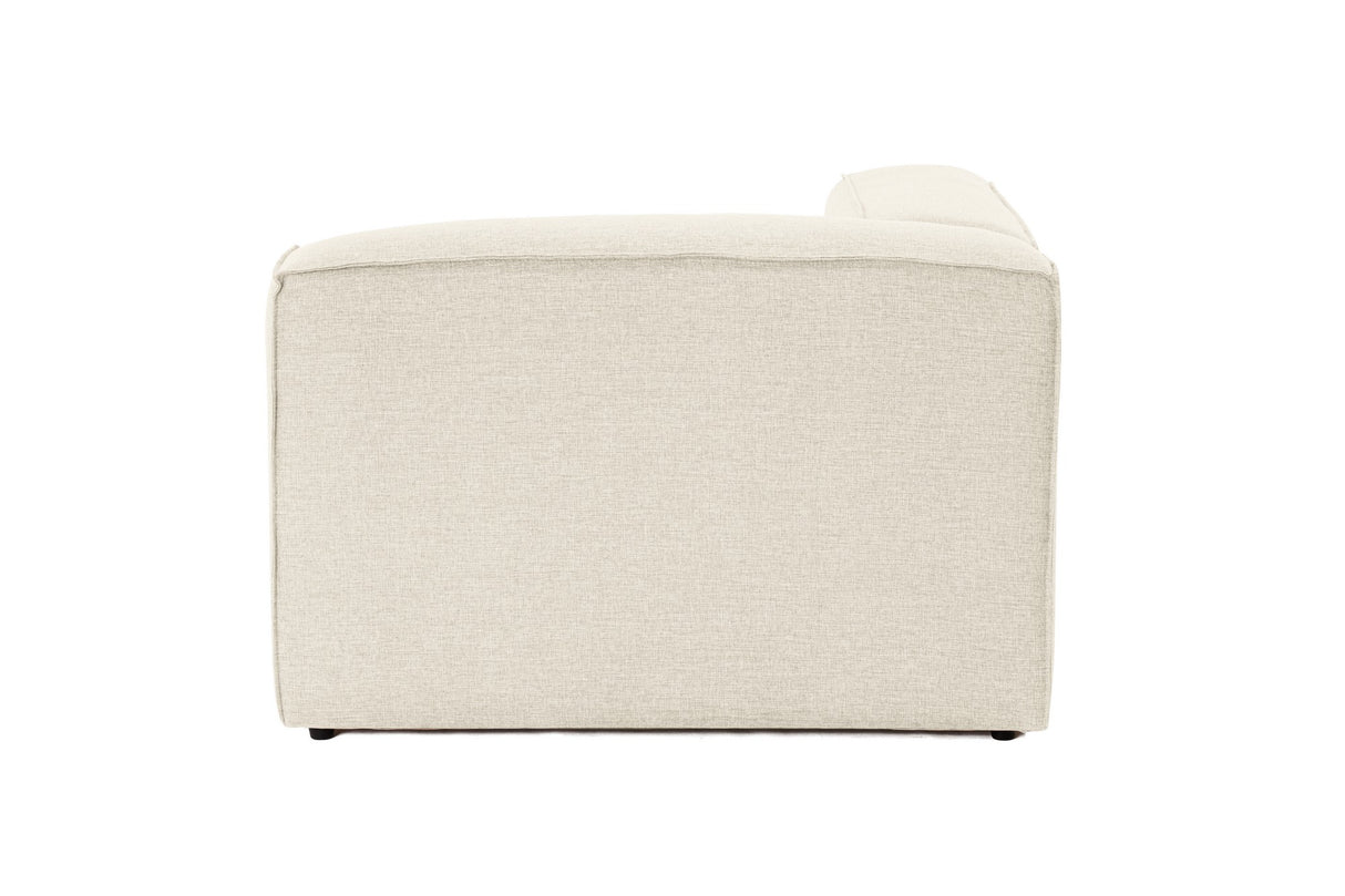 Corner Element Left Modular Bank Fora Ecru