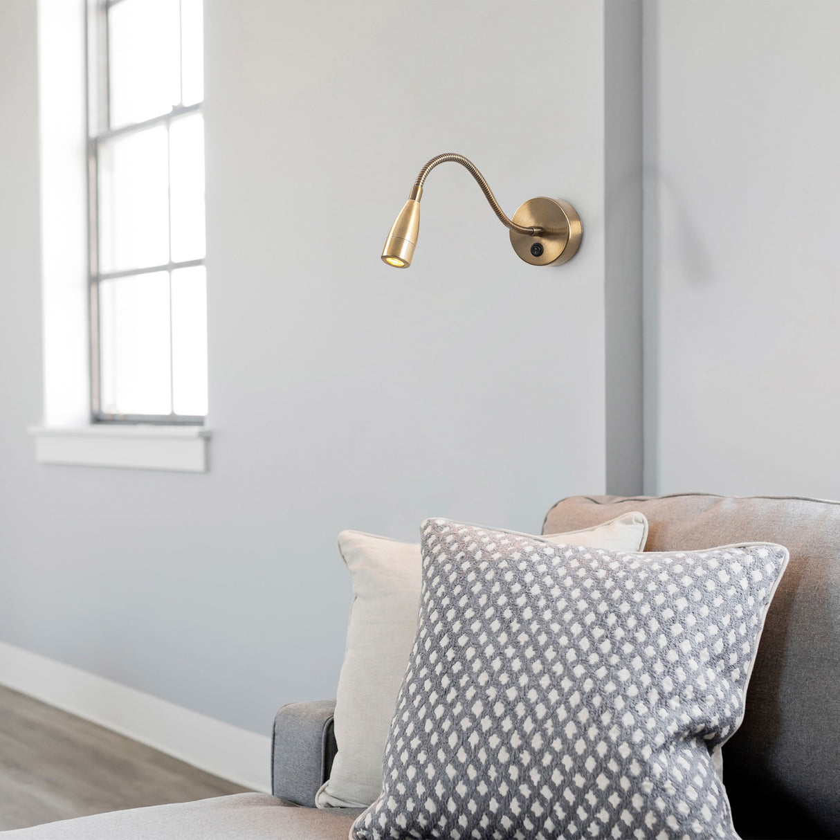 Wall lamp 1-light Bronze-colored Metal Veridia