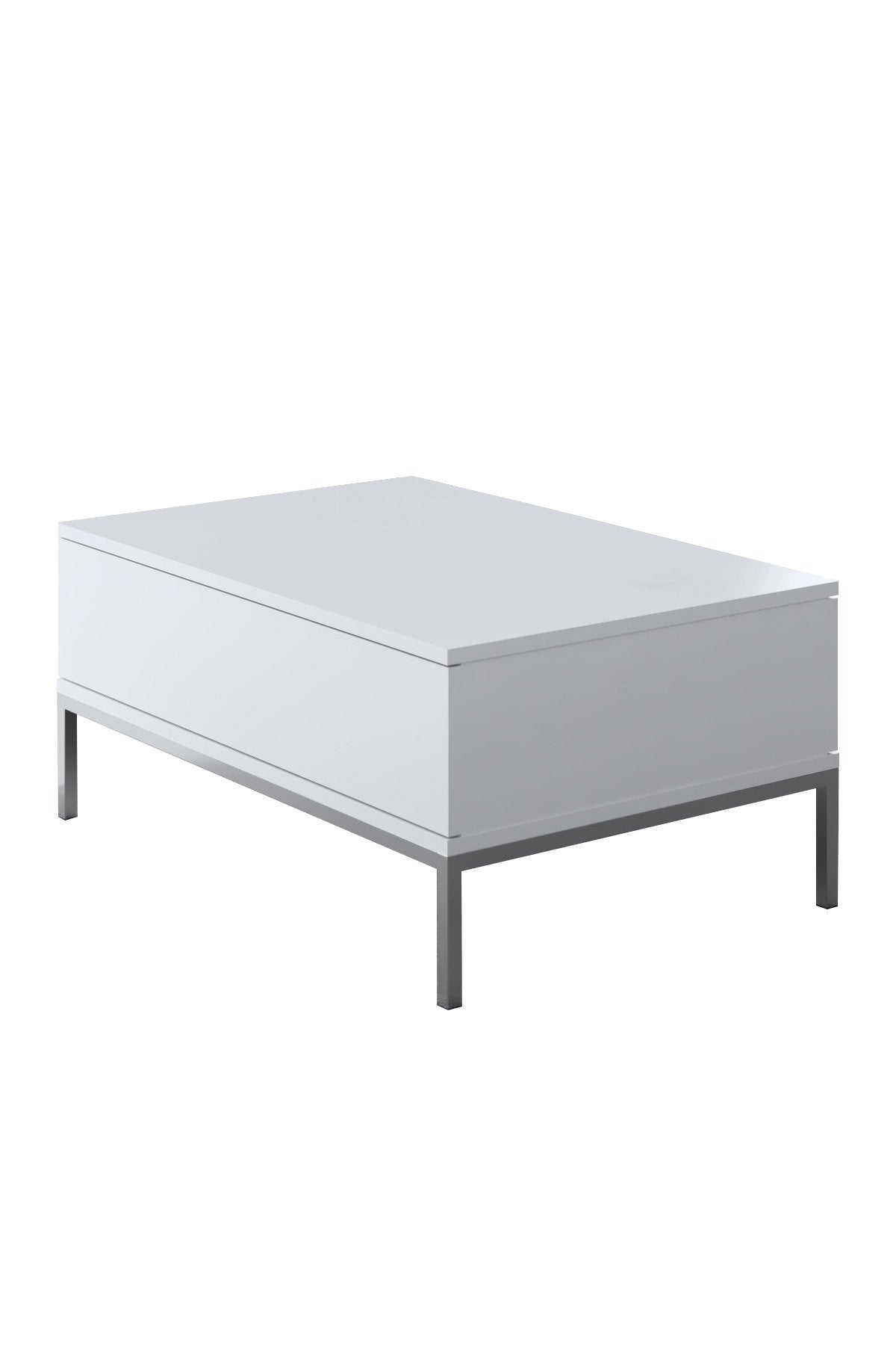 White Lord Furniture Set - Coffee Table + TV Furniture + Sideboard - Silver Frame
