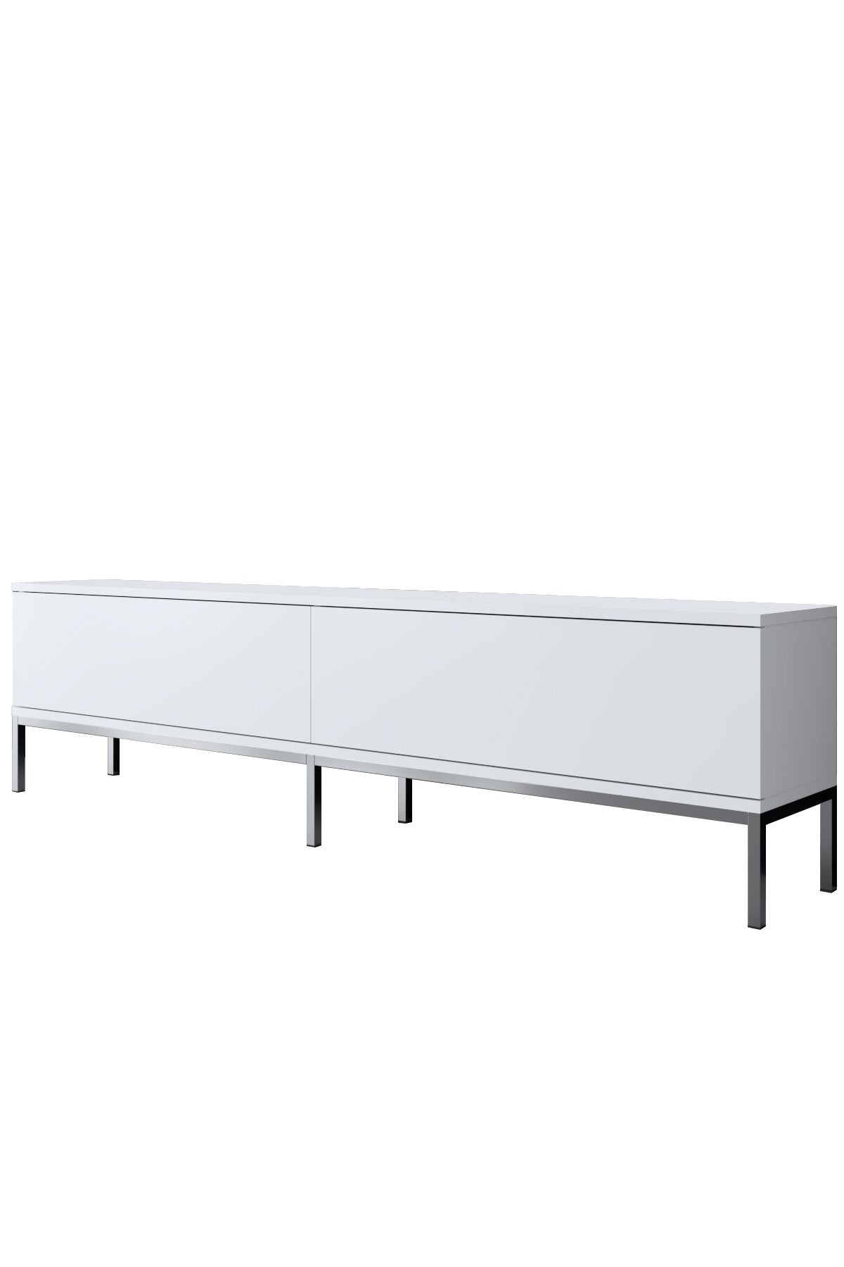 White Lord Furniture Set - Coffee Table + TV Furniture + Sideboard - Silver Frame