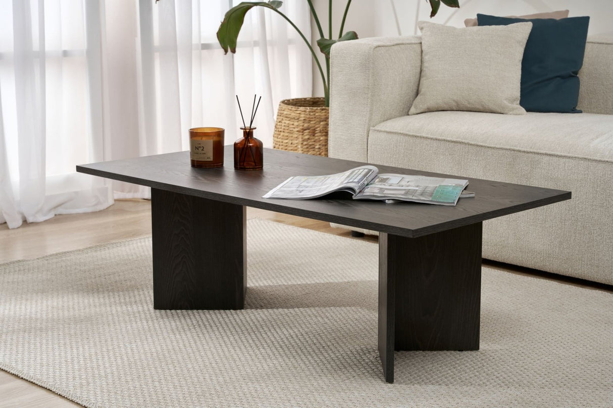 Sabin Coffee Table Lumiere Black Melamine 119x60x40 cm