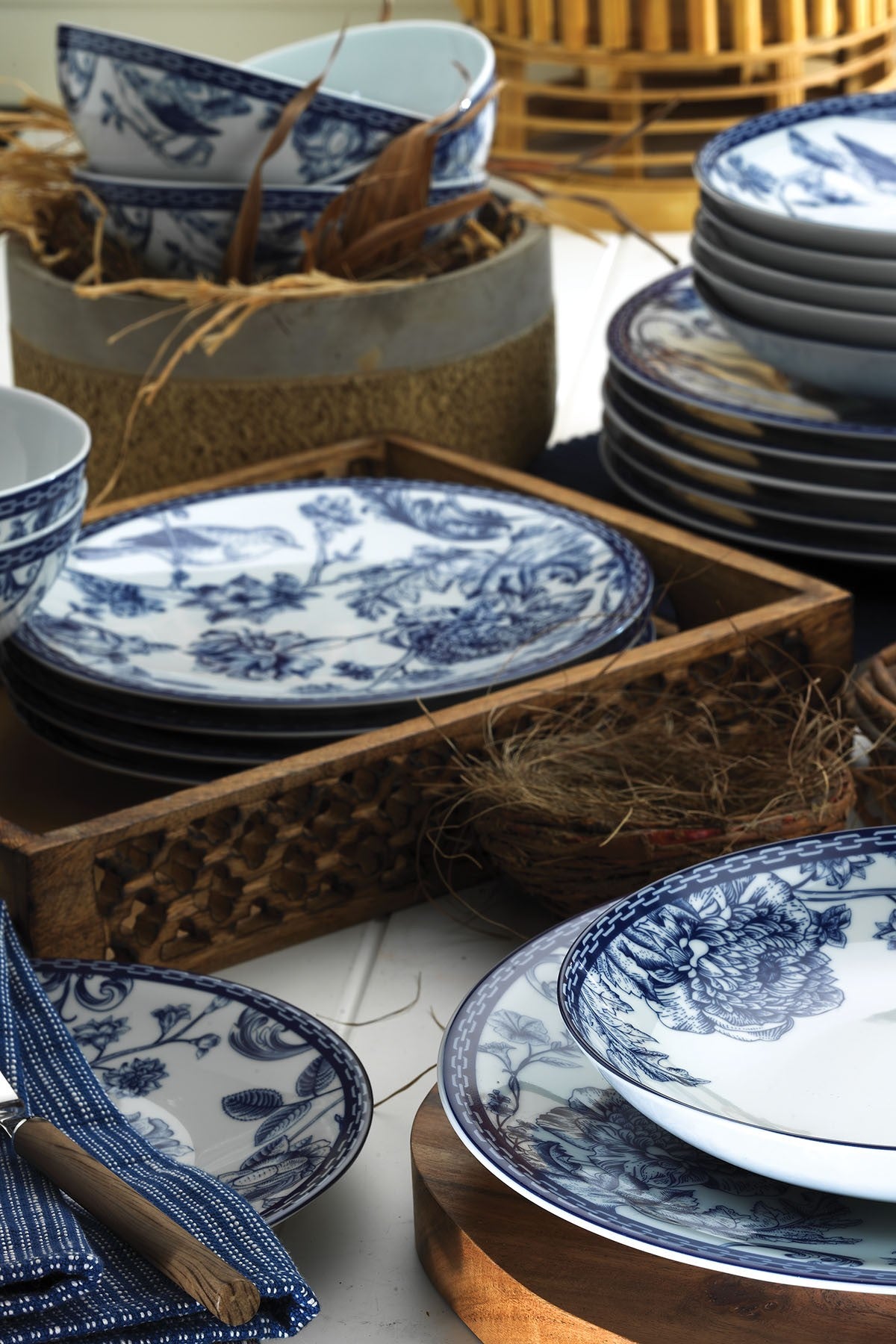 ZG24Y2420939016 Blue White 100% PORCELAIN