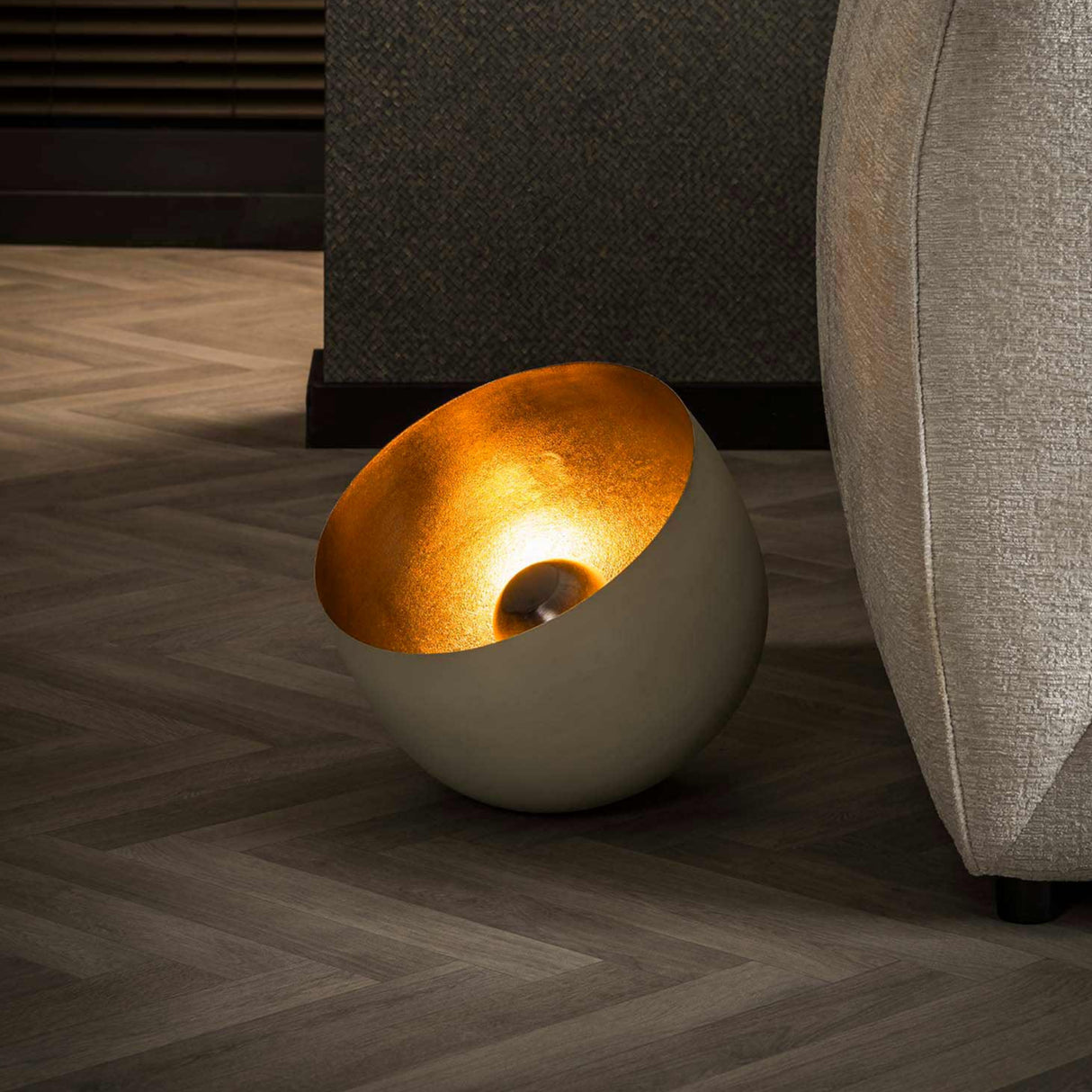 Industrial table lamp Basel Naturel Gray Ø36