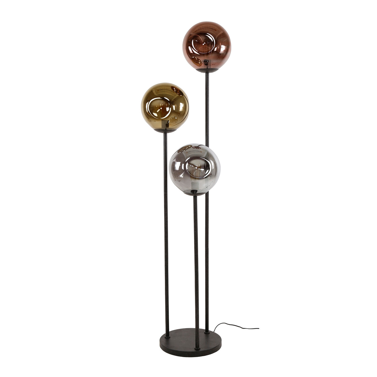 Floor Lamp Ada 3-light Colored Glass