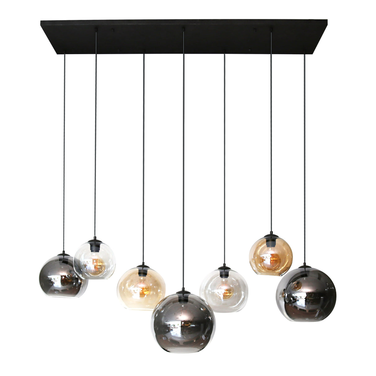 Modern Pendant Lamp Glass 7-light Juliette