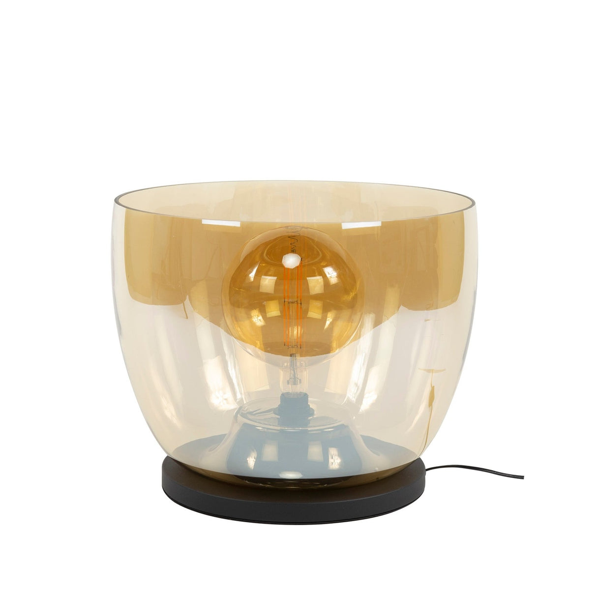 Floor lamp Dain UP XXL Amber colored glass