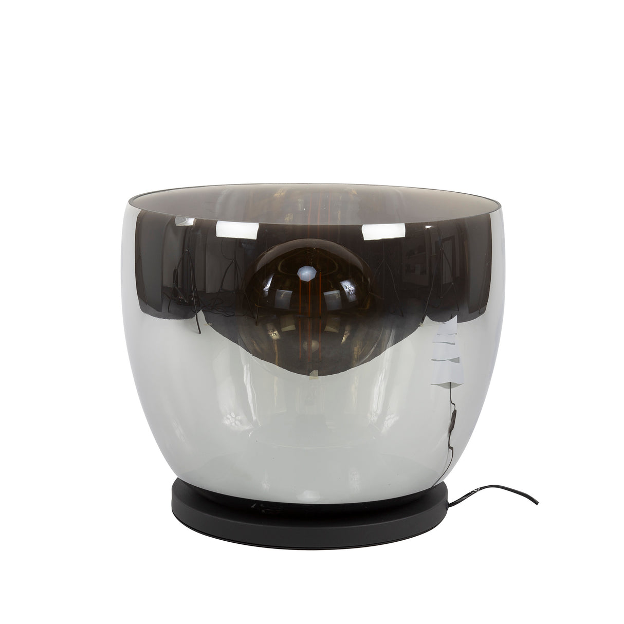 Floor lamp Dain UP XXL Chrome-colored glass