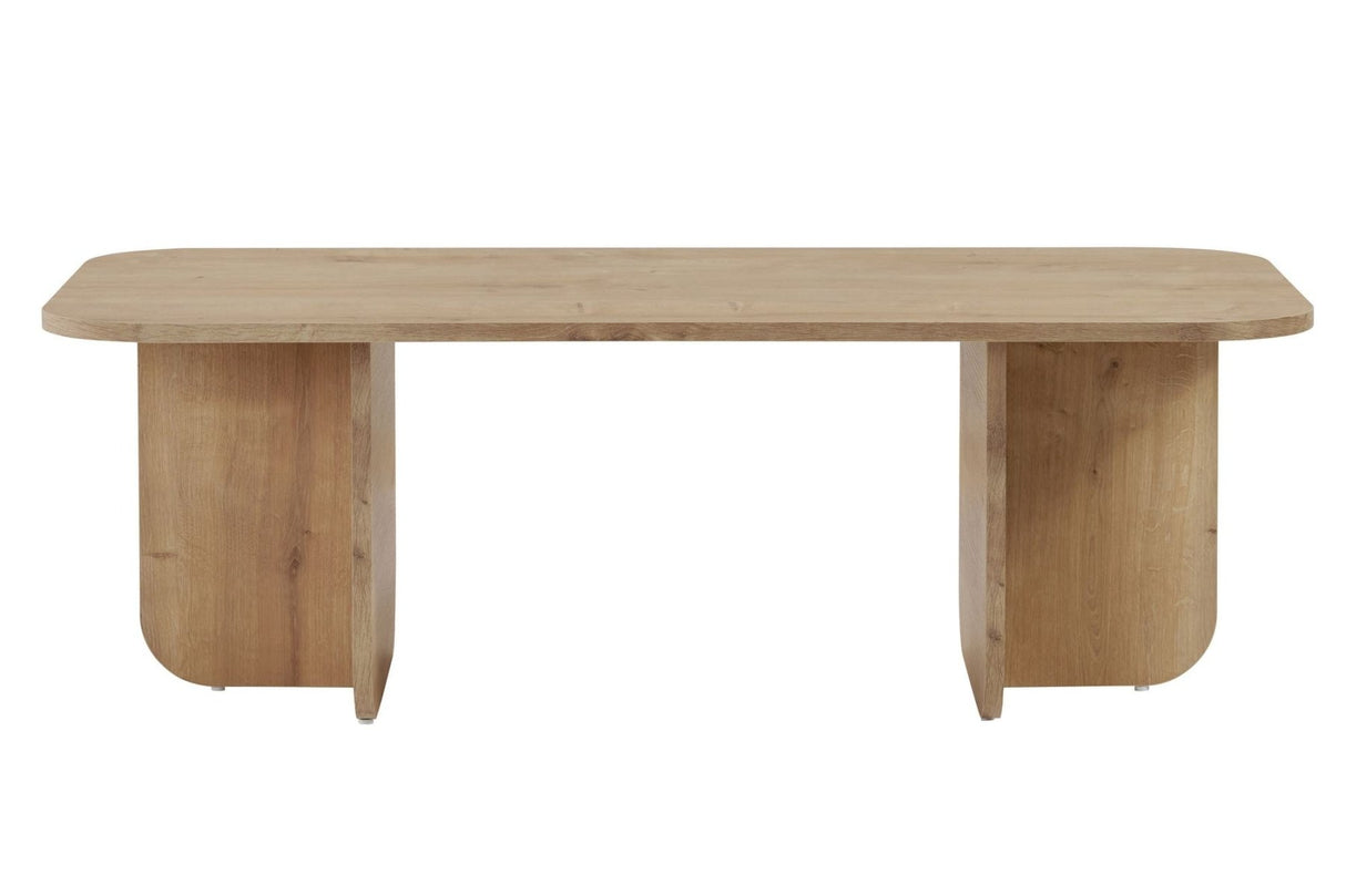 Akira coffee table in sapphire oak look 120 cm Melamine coated wood composite